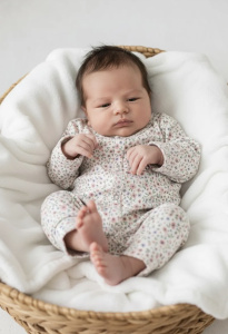 Комбинезон нательный " Фрукты" с манжетом, цветы