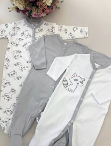 Комбинезон Еноты, серый