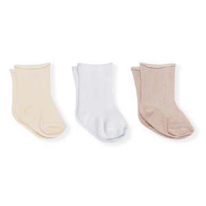 Комплект из 3 пар носков "Classic", белый/экрю/бежевый