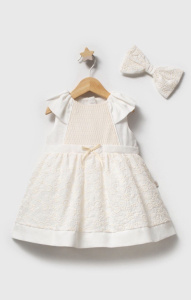 Платье, молочный