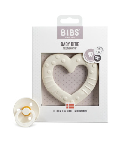 Прорезыватель BIBS Baby Bitie Heart - Ivory