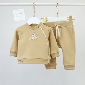 Комплект Джемпер на молнии+Брюки, SoftTouch  бежевый