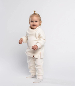 Флисовый костюм "Cute", экрю