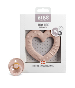 Прорезыватель BIBS Baby Bitie Heart - Blush