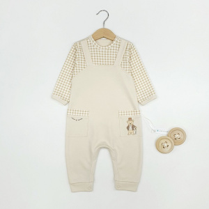 Комбинезон, бежевый