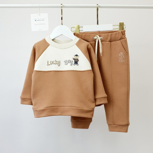 Комплект Свитшот+Брюки, SoftTouch коричневый