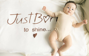 Justborn to shine Пеленка, молочный