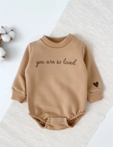 Боди-свитшот, бежевый