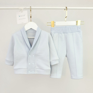 Комплект Блейзер+Брюки, голубая льдинка