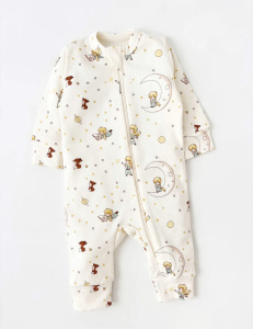 Комбинезон нательный "Маленький принц" с манжетом, луна