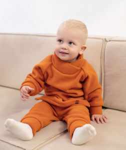 Флисовый костюм "Cute", светло-кирпичный