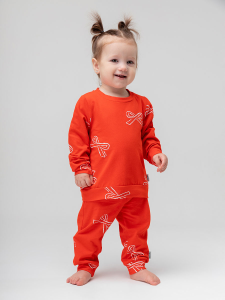 Костюм, красный (белый)