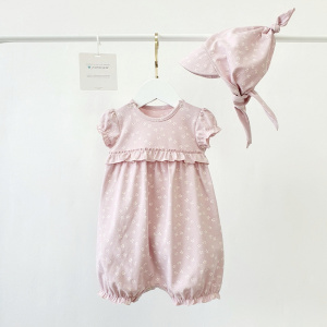 Комплект 2 предмета, лиловый/ромашки