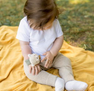 Браслет-погремушка Мишка fehnNATUR