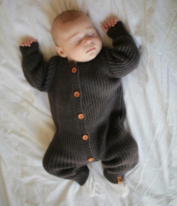 Комбинезон вязаный Woolly, графит