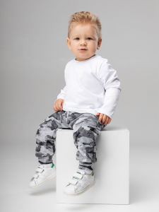 Брюки, серый камуфляж