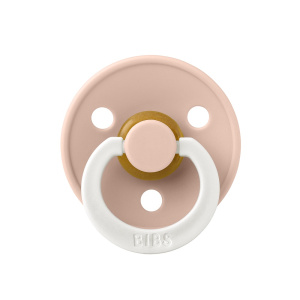 Пустышка латексная ночная BIBS Colour Glow - Blush