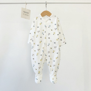 Комбинезон-слип, молочный/фрукты