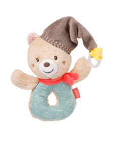 Мягкая погремушка-кольцо Мишка Бруно