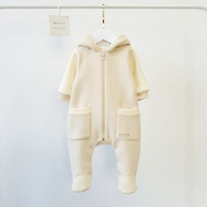 Комбинезон, бежевый/ваниль