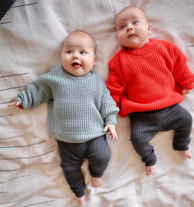 Джемпер вязаный oversize classic, красный