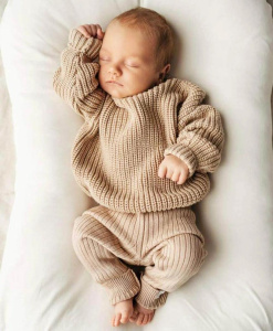 Брючки вязаные Simple, бронза