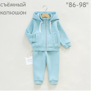 Комплект Джемпер на застёжке+Брюки, разноцветный(минт)