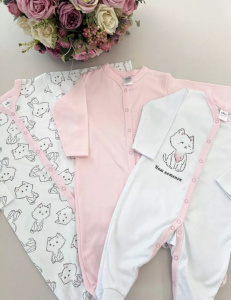 Комбинезон Котята, розовый