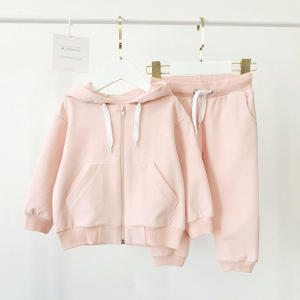 Комплект Джемпер на молнии+Брюки,  персиковый