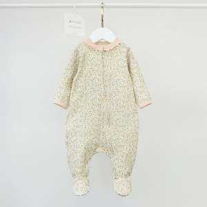 Комбинезон, тофу/цветочки бисер