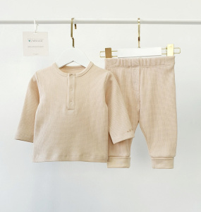 Комплект Джемпер+Брюки, /инт/вафли бежевый