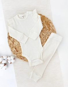 Комплект "Диво" (боди+штанишки), молочный