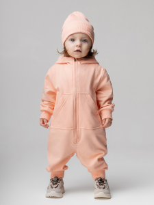 Комбинезон, персиковый