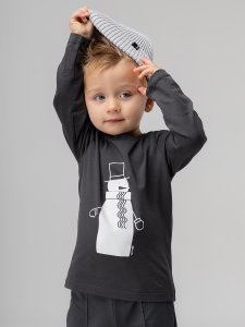 Лонгслив, темно-серый