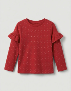 Лонгслив, красный