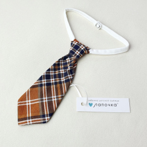 Фартук, бежевый/клетка