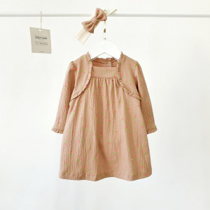 Комплект 2 предмета, бежевый/цветочки