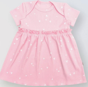 Платье Bebo лапша с притачной юбкой с горловиной переходящей в кокетку, Сердечки любви