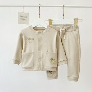 Комплект Джемпер на застёжке+Брюки, античный беж