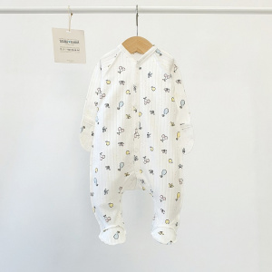 Комбинезон-слип, молочный/фрукты