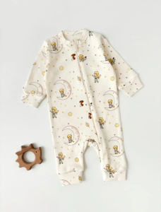 Комбинезон нательный "Принц" с манжетом, молочный