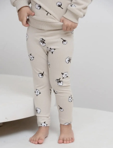 Лосины, бежевый, хлопок