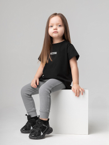 Леггинсы, серый