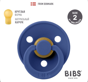 Пустышка латексная BIBS Colour - Cornflower