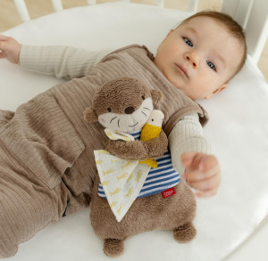 Игрушка-грелка с вишнёвыми косточками Выдра Тео