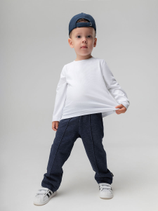 Брюки, синий джинсовый