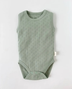 Боди "Ажурный", оливковый
