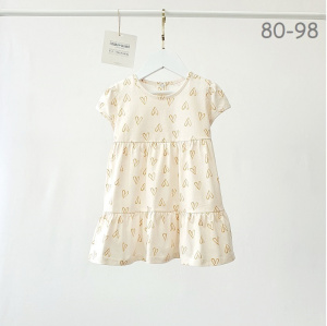 Платье, принт сердечки