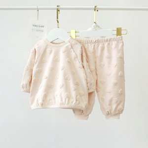 Комплект Джемпер+Брюки, сердечки/махра