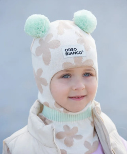 ШЛЕМ "Flo", св.бежевый/св.голубой